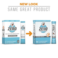 Gatorade G Zero Glacier Freeze flavor packet with cool finish