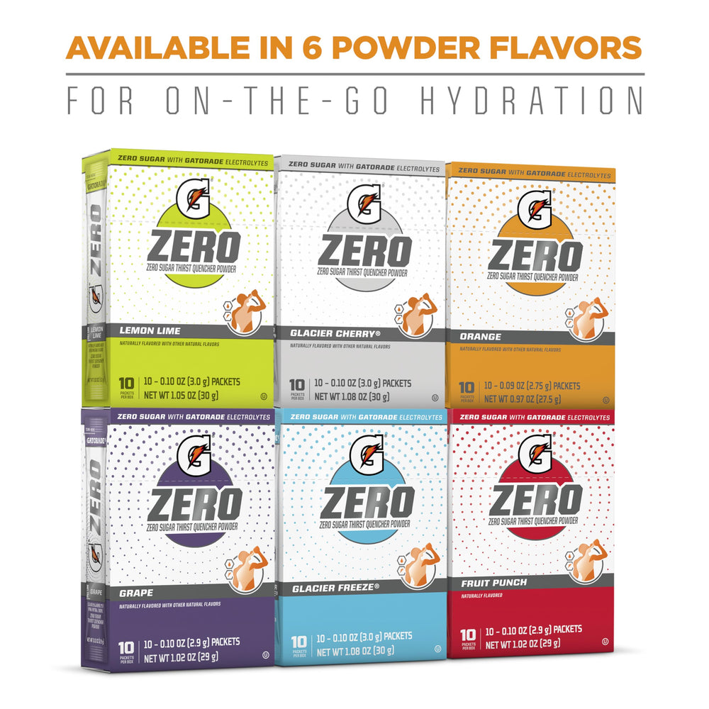 Gatorade G Zero ready-to-drink serving example for training sessions.