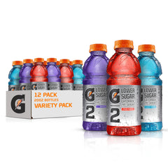 Gatorade G2 20oz bottle for on-the-go hydration during workouts.