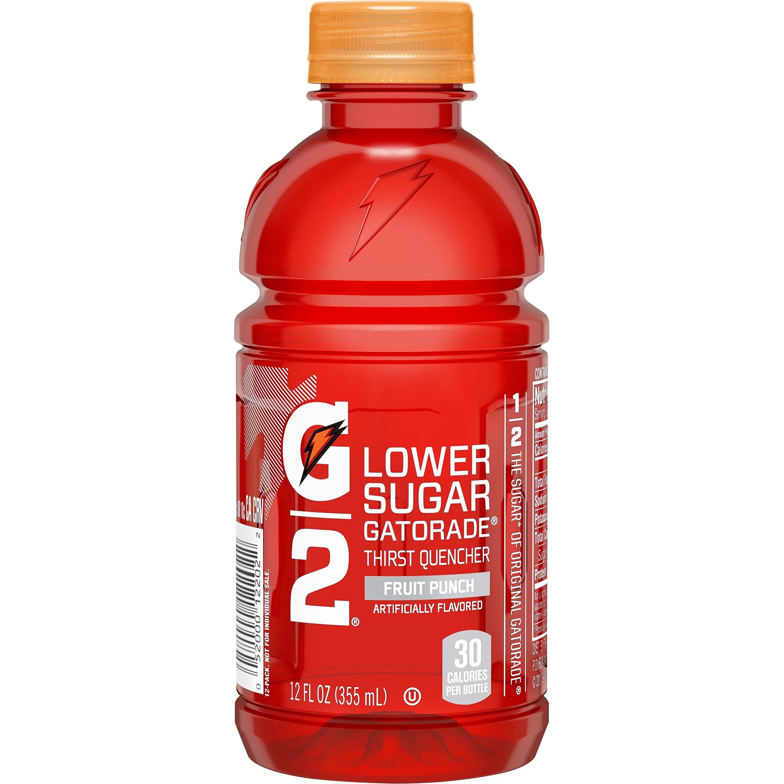 Front view of G2 Fruit Punch 12-pack packaging