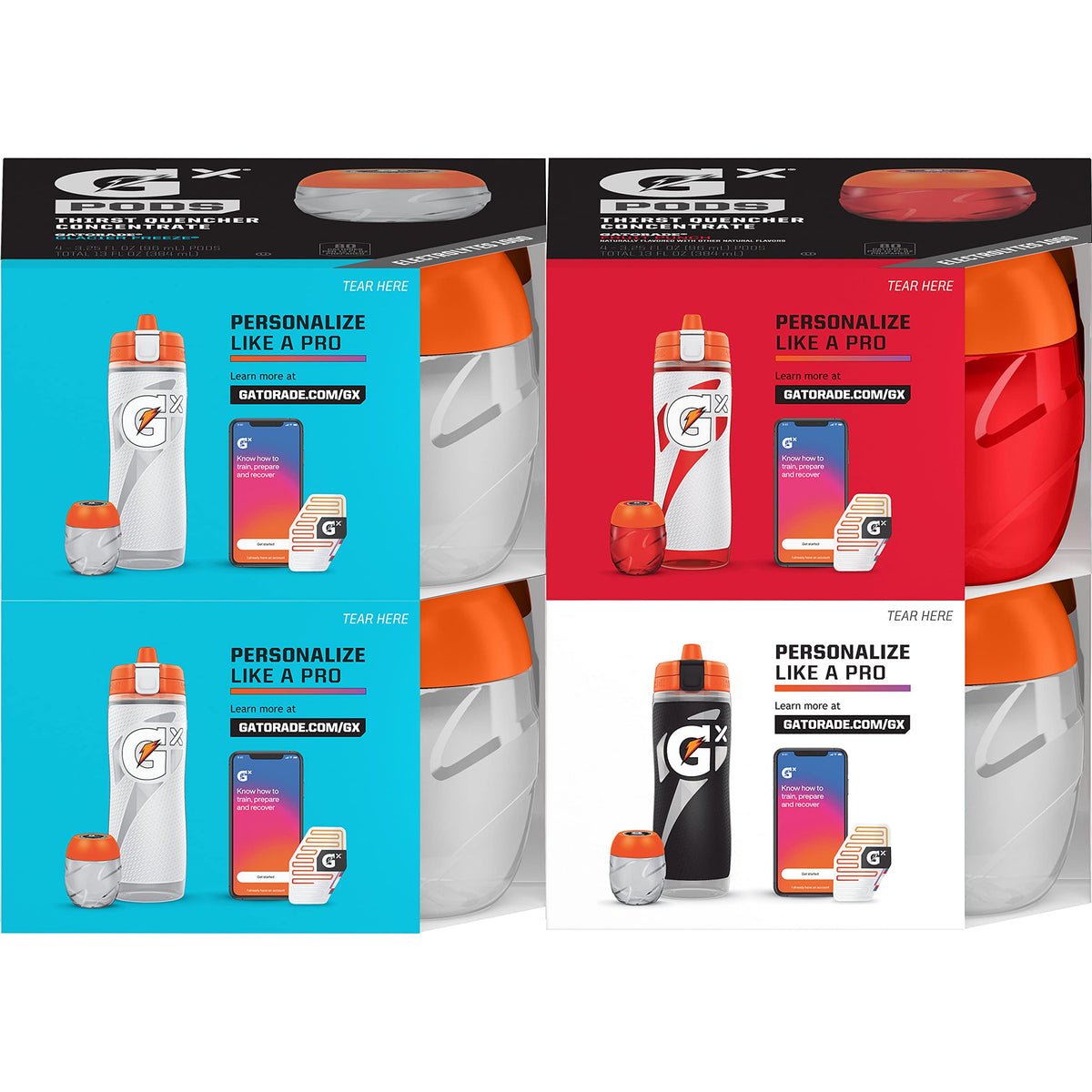 Gatorade Gx Pods 16ct pack front view with eco-friendly packaging