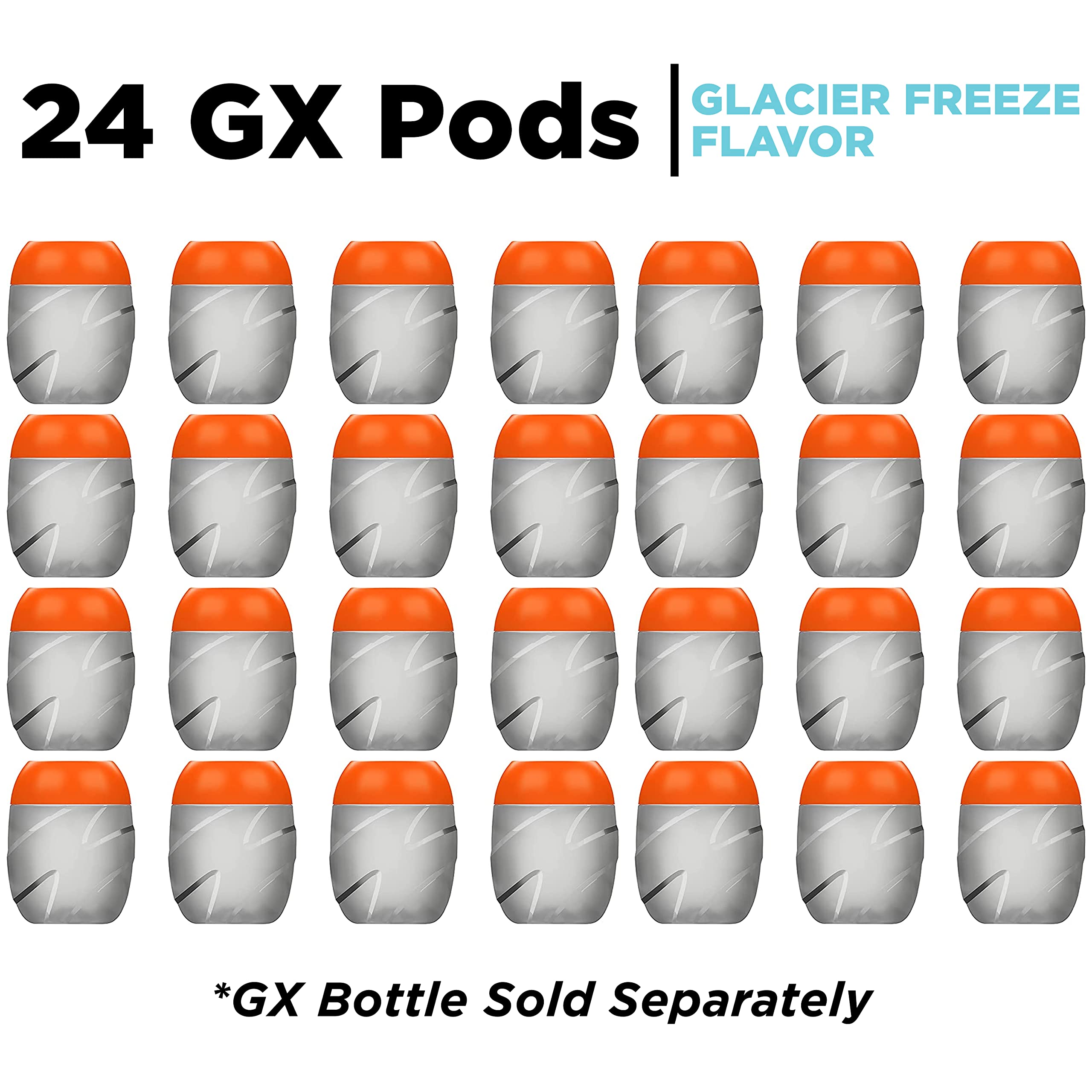 Gatorade Gx Pods Glacier Freeze pouring into a 30 oz bottle demonstration.