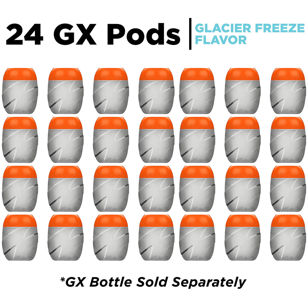 Gatorade Gx Pods Glacier Freeze pouring into a 30 oz bottle demonstration.