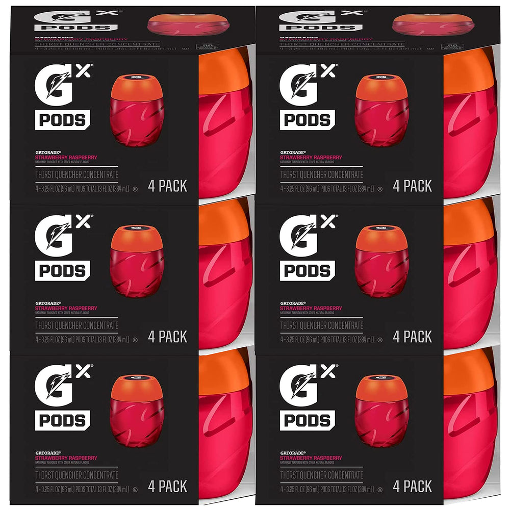 Gatorade GX Pods Strawberry Raspberry flavor in-pack for on-the-go hydration