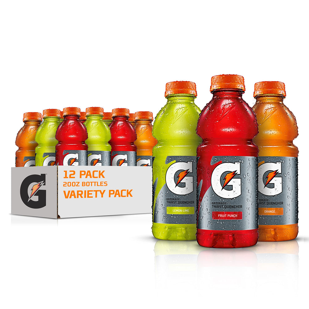 Gatorade Thirst Quencher bottle pouring to hydrate during activity