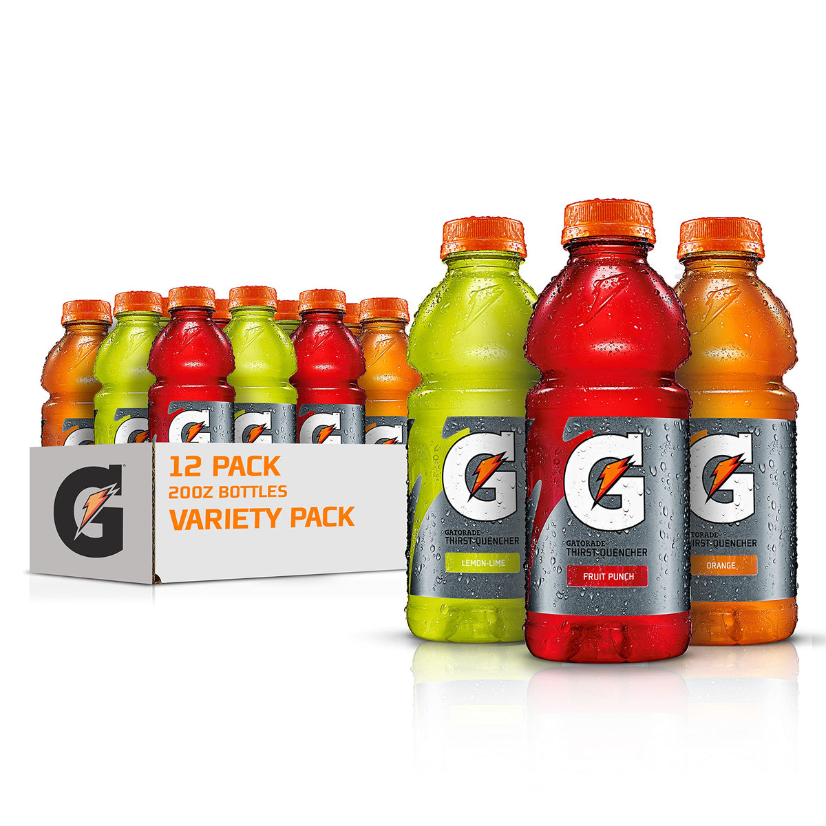 Gatorade Thirst Quencher bottle pouring to hydrate during activity