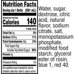 Closeup of Gatorade Fierce Grape label highlighting bold flavor for workouts