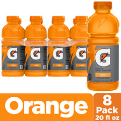 Gatorade Thirst Quencher orange 20oz bottle side, easy-to-grip hydration on the move.