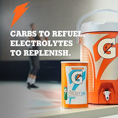 Gatorade Thirst Quencher powder being poured into a glass for quick hydration.
