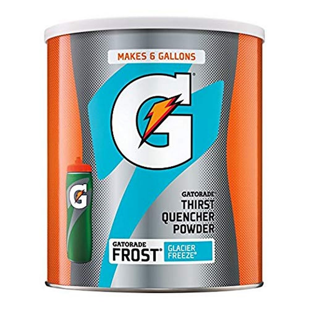 Gatorade Thirst Quencher Powder Glacier Freeze canister set for workout hydration