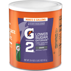 Gatorade Thirst Quencher Powder grape pack of 3 canisters for easy workout hydration