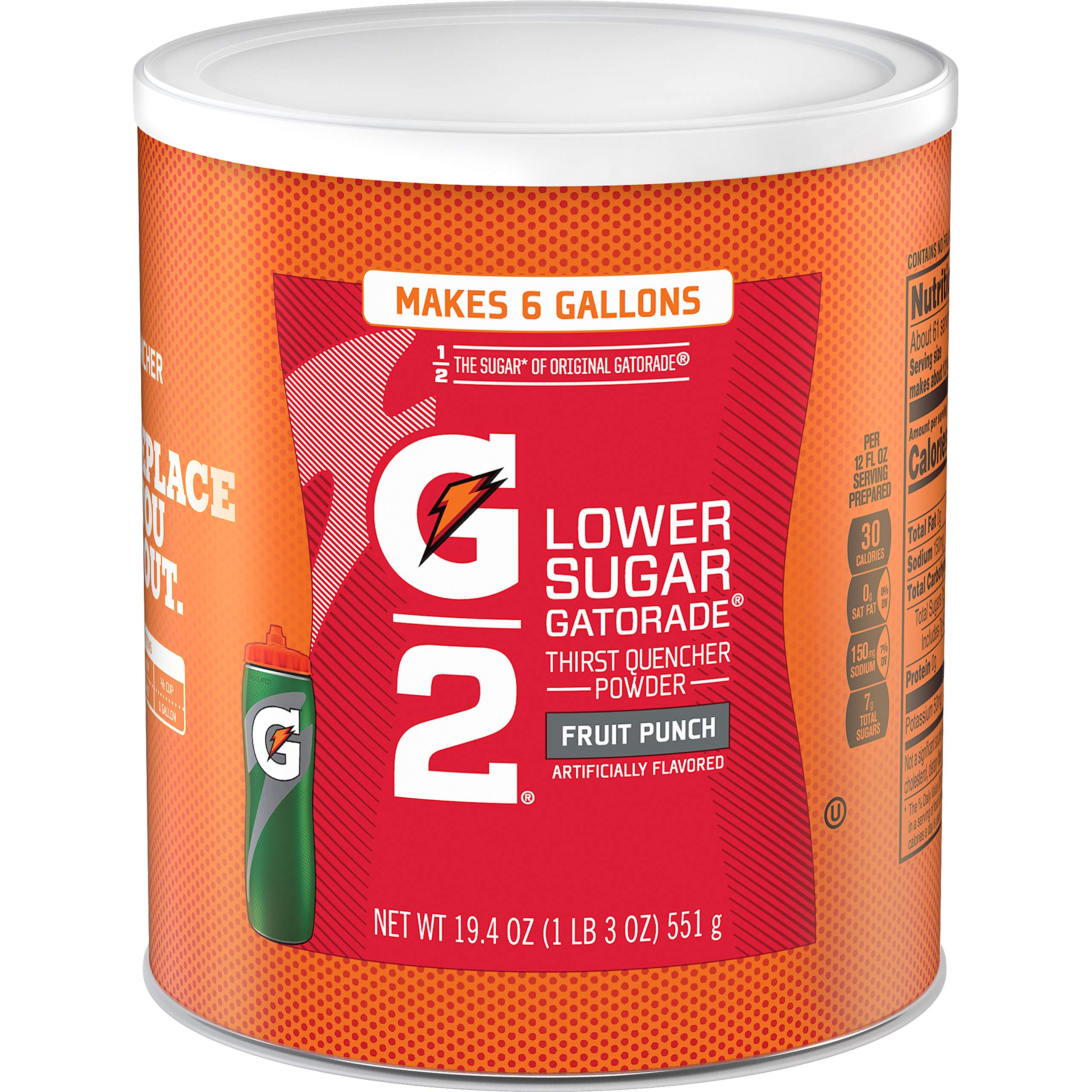 Gatorade Thirst Quencher Powder pack of 3 canisters for convenient training hydration.