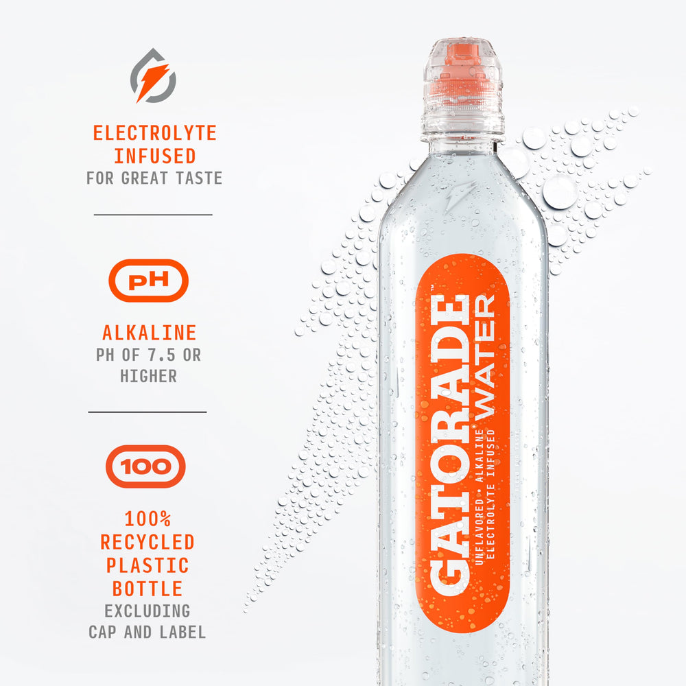 Gatorade Water 12-pack for easy replenishment.