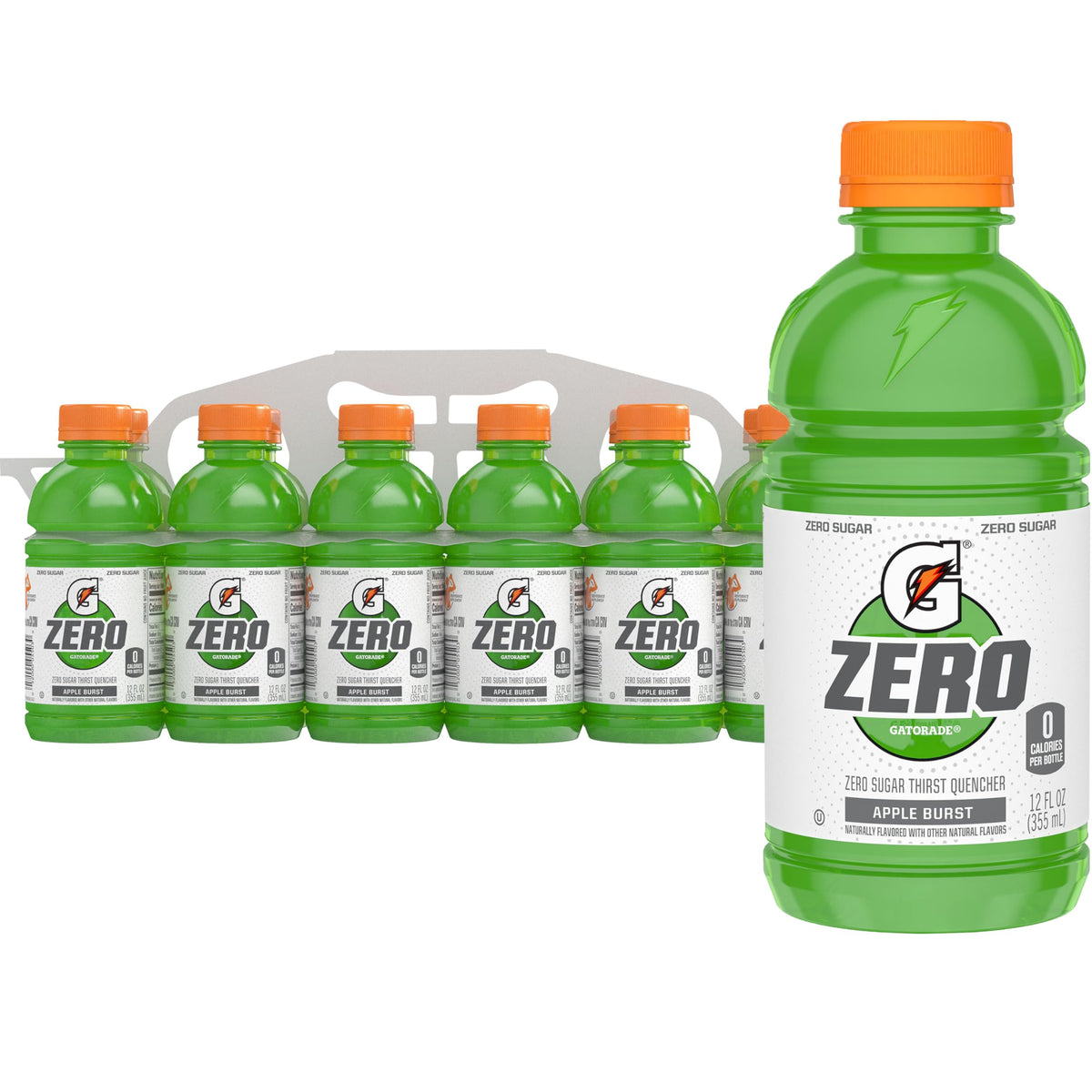 Gatorade Zero Apple Burst bottle ready for home workouts and hydration