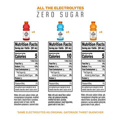 Gatorade Zero Glacier Freeze 20oz bottle for electrolyte replenishment with refreshing taste