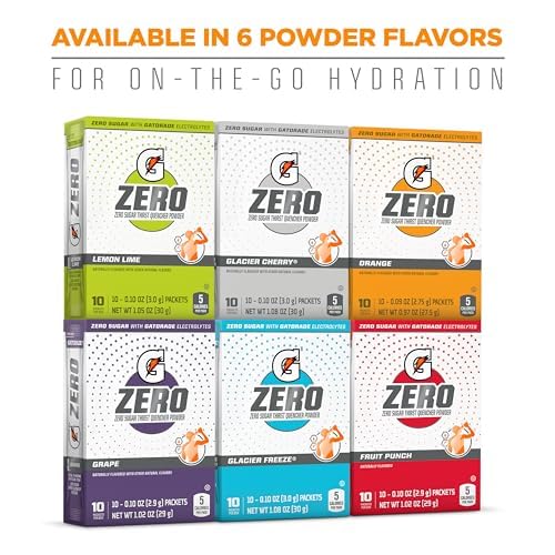 Gatorade G Zero grape on-the-go tote with packets.