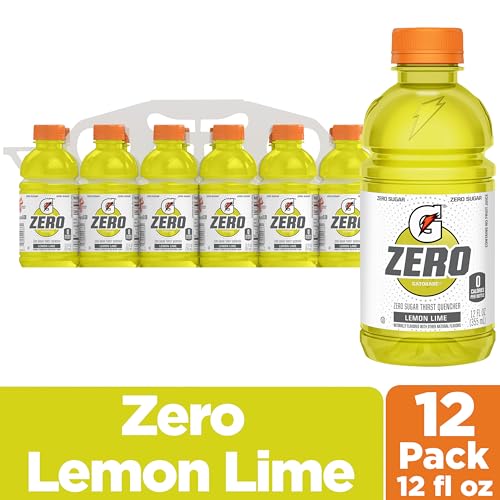 Chilled Gatorade Zero Lemon Lime in a glass after exercise