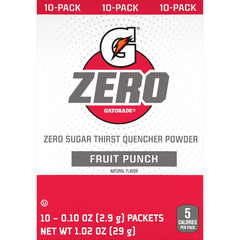 Gatorade G Zero Powder Fruit Punch ready-to-mix sugar-free fueling.