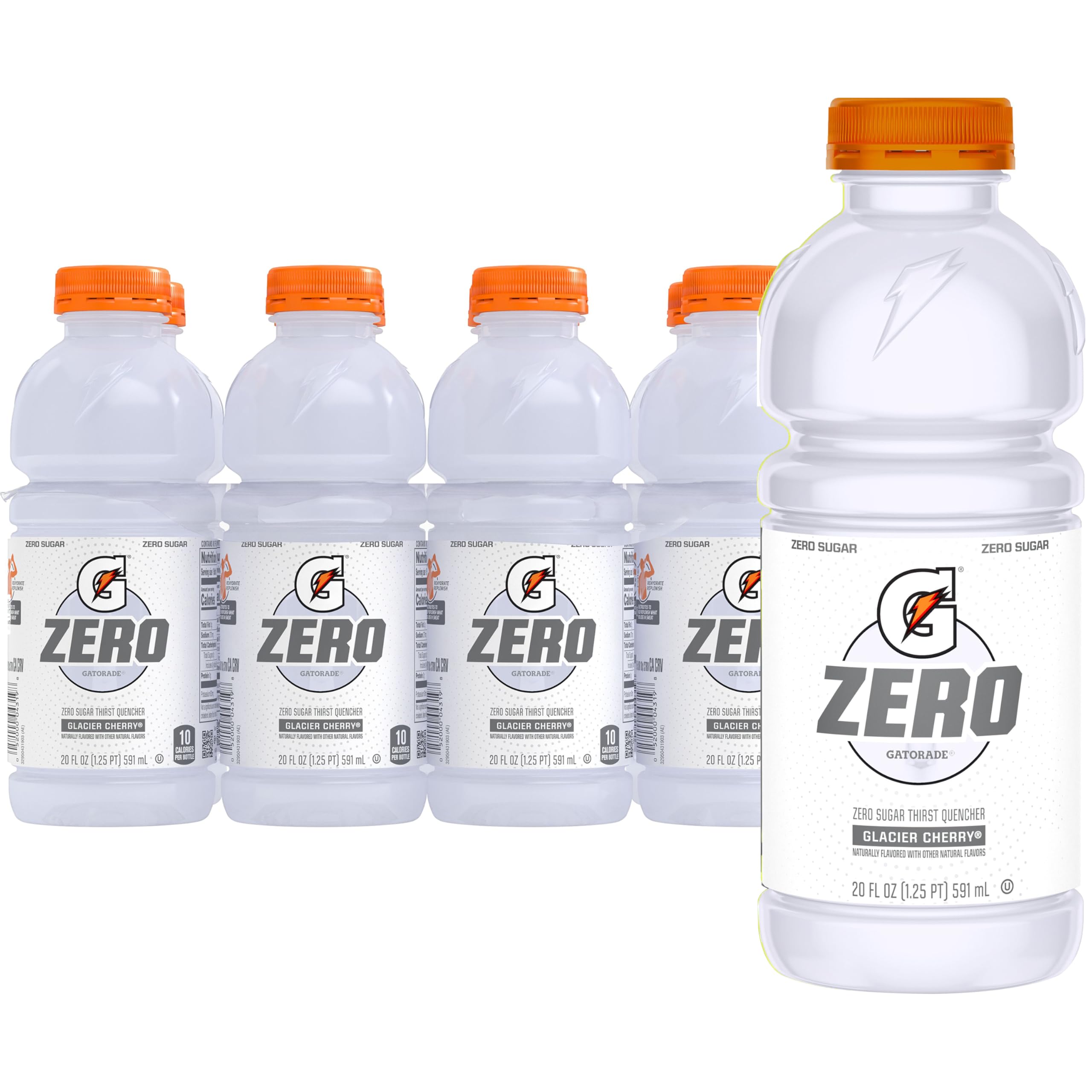 Gatorade Zero Sugar Glacier Cherry bottle ready for on-the-go hydration.