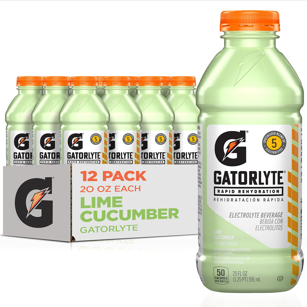 Gatorlyte Lime Cucumber 20oz bottle for refreshing hydration on the go