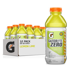 Gatorlyte Zero Lemon Lime 20oz bottle for refreshing on-the-go hydration.