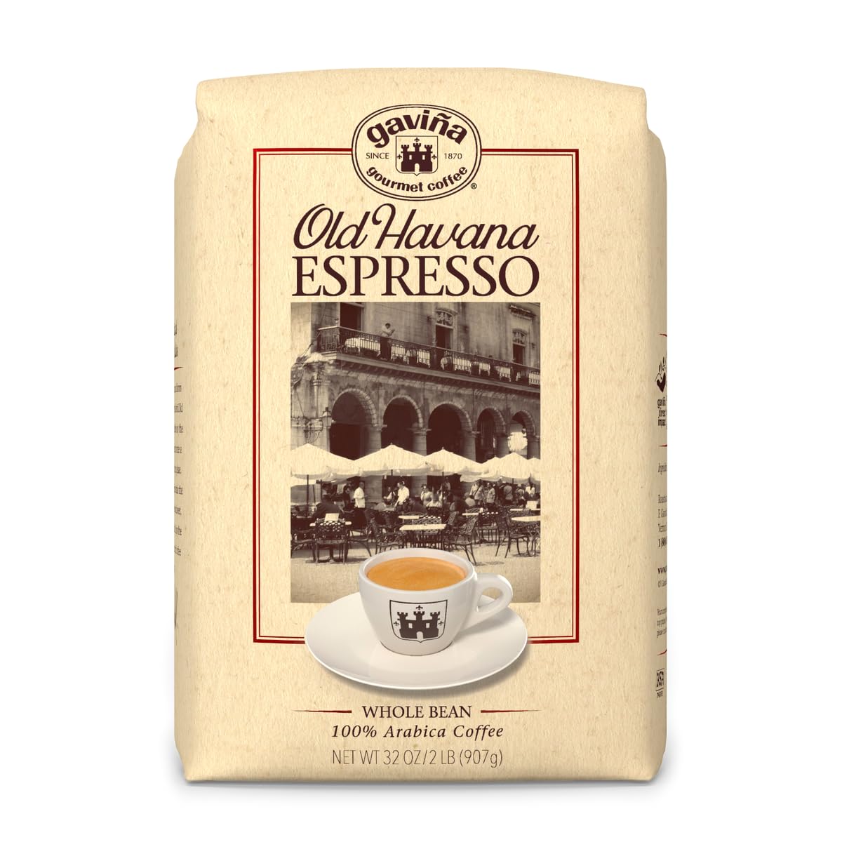 Gavina Old Havana Espresso bag front showing premium whole bean packaging and branding.