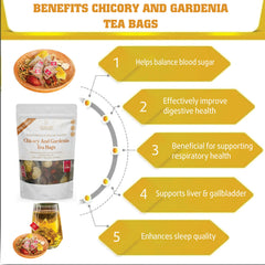 GEELOD chicory and gardenia blend, herbal notes for digestion support