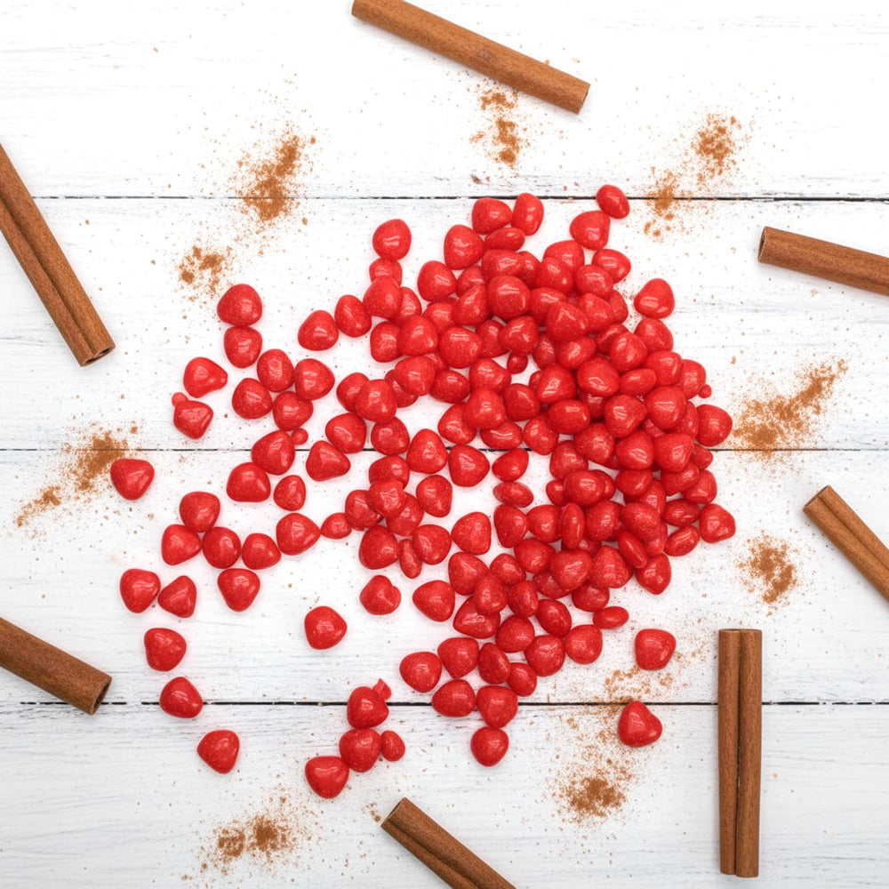 Gift-ready GEEOOLLAH Cinnamon Imperial Hearts in a decorative package.