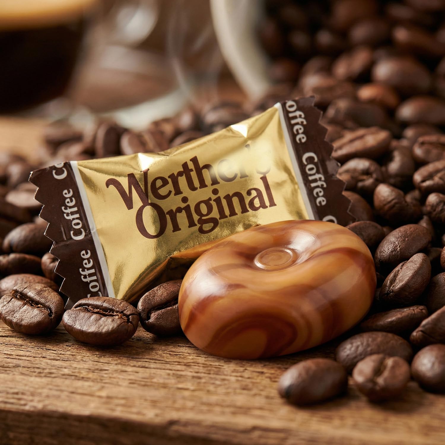 Geeoollah hard caramel coffee candy 1lb bag—perfect for sharing.