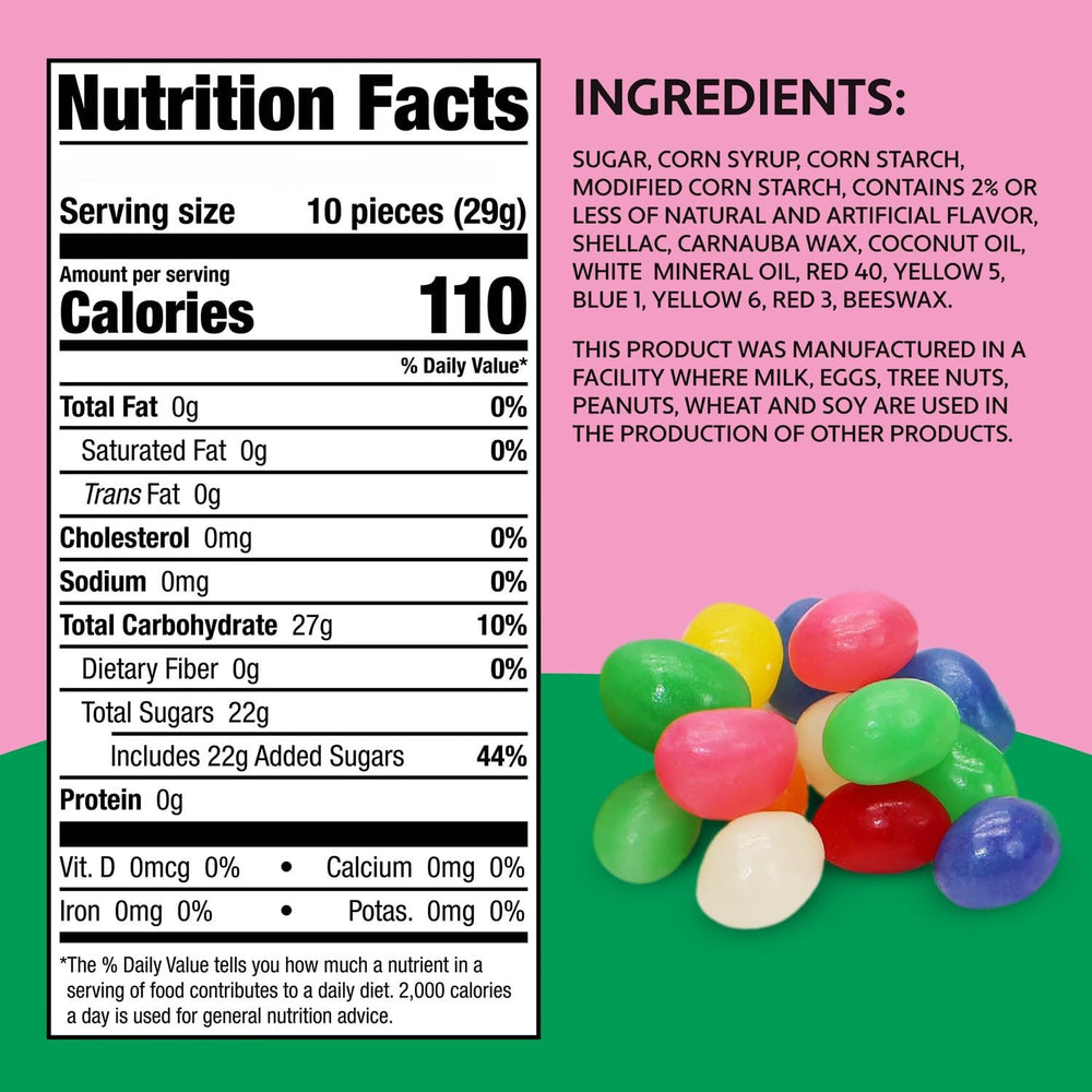 Geeoollah jelly beans variety fruity flavors for colorful dessert tables.