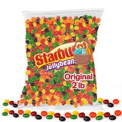 GEEOOLLAH Original Jelly Beans 2lb bulk bag, vibrant colors for parties and gifting.