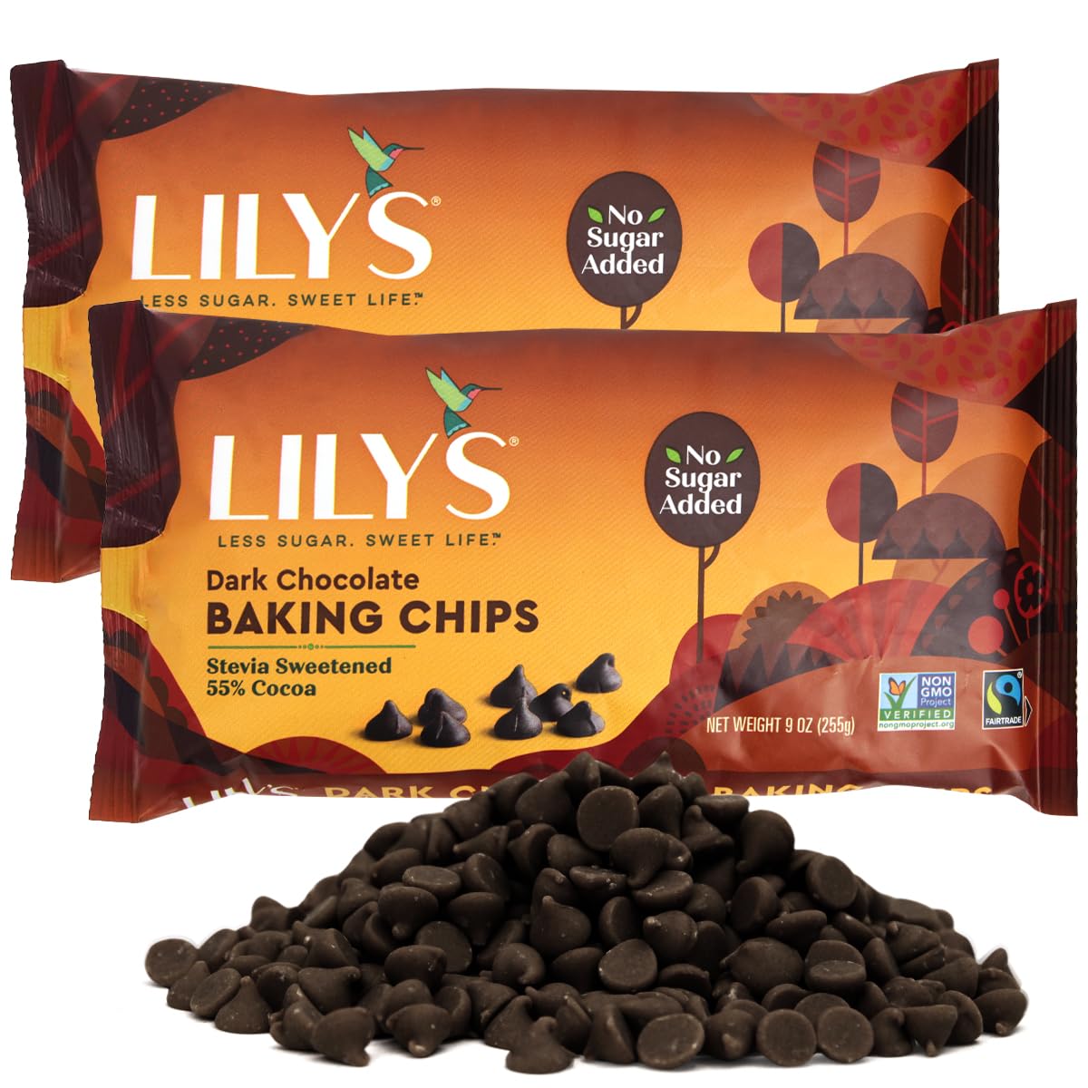 GEEOOLLAH sugar-free dark chocolate chips for baking, ideal for keto-friendly cookies.