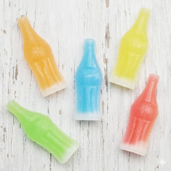 GEEOOLLAH fruity liquid center wax bottles offer nostalgic flavor and fun bite.