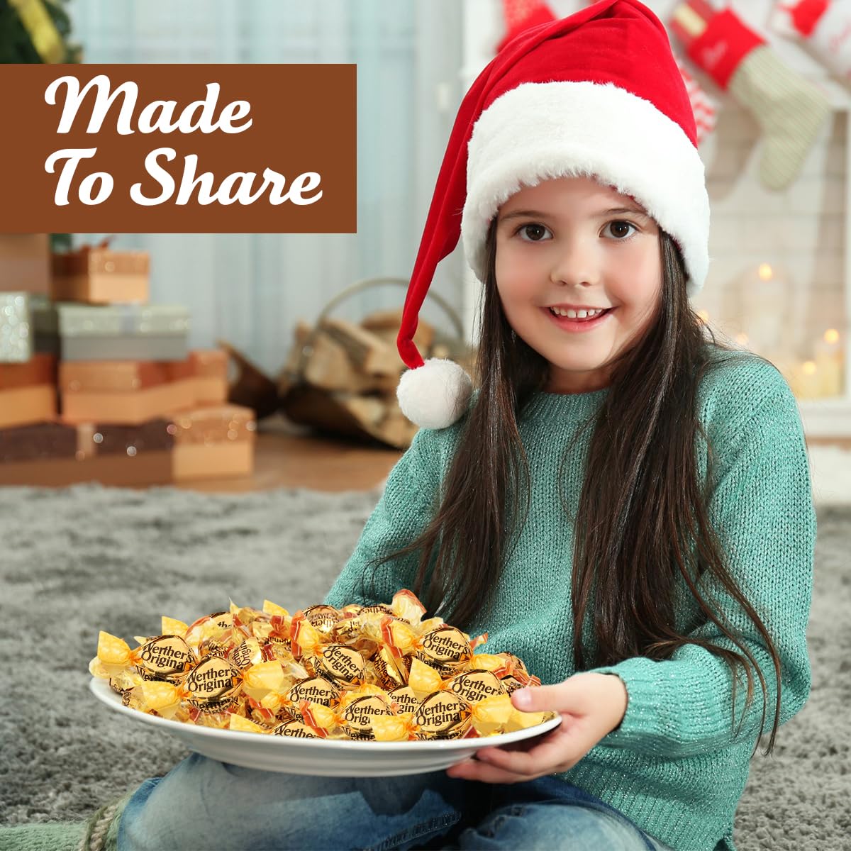 Party table featuring Werthers Original assortment for a crowd-pleasing display.