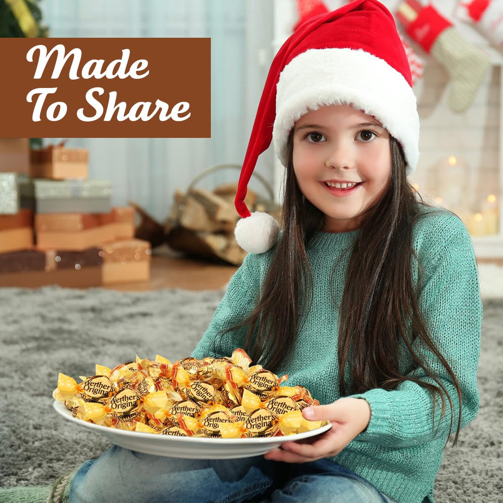 Party table featuring Werthers Original assortment for a crowd-pleasing display.