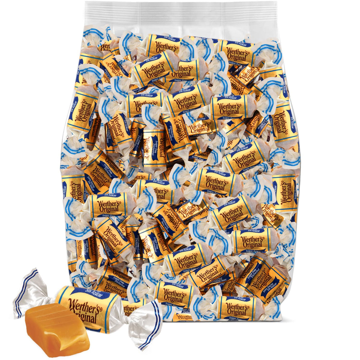 GEEOOLLAH Werther’s Original sugar free caramel bag showcases a guilt-free indulgence for on-the-go snacking.
