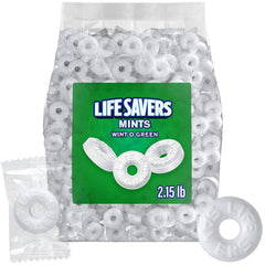 GEEOOLLAH Wint-O-Green hard candy, individually wrapped, ideal for on-the-go breath refresh.