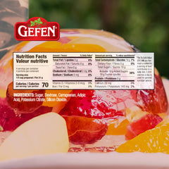 Gefen Clear Jell Dessert served in a glass, gluten-free and kosher ready