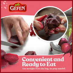 Gefen Organic Red Beets ready for salads or enjoyed straight from the bag.