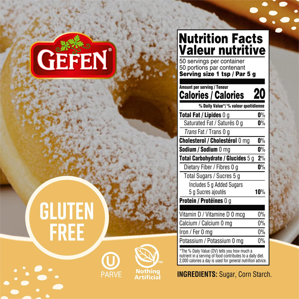 Gefen Confectioners Sugar dusting cakes and cookies for a delicate finish