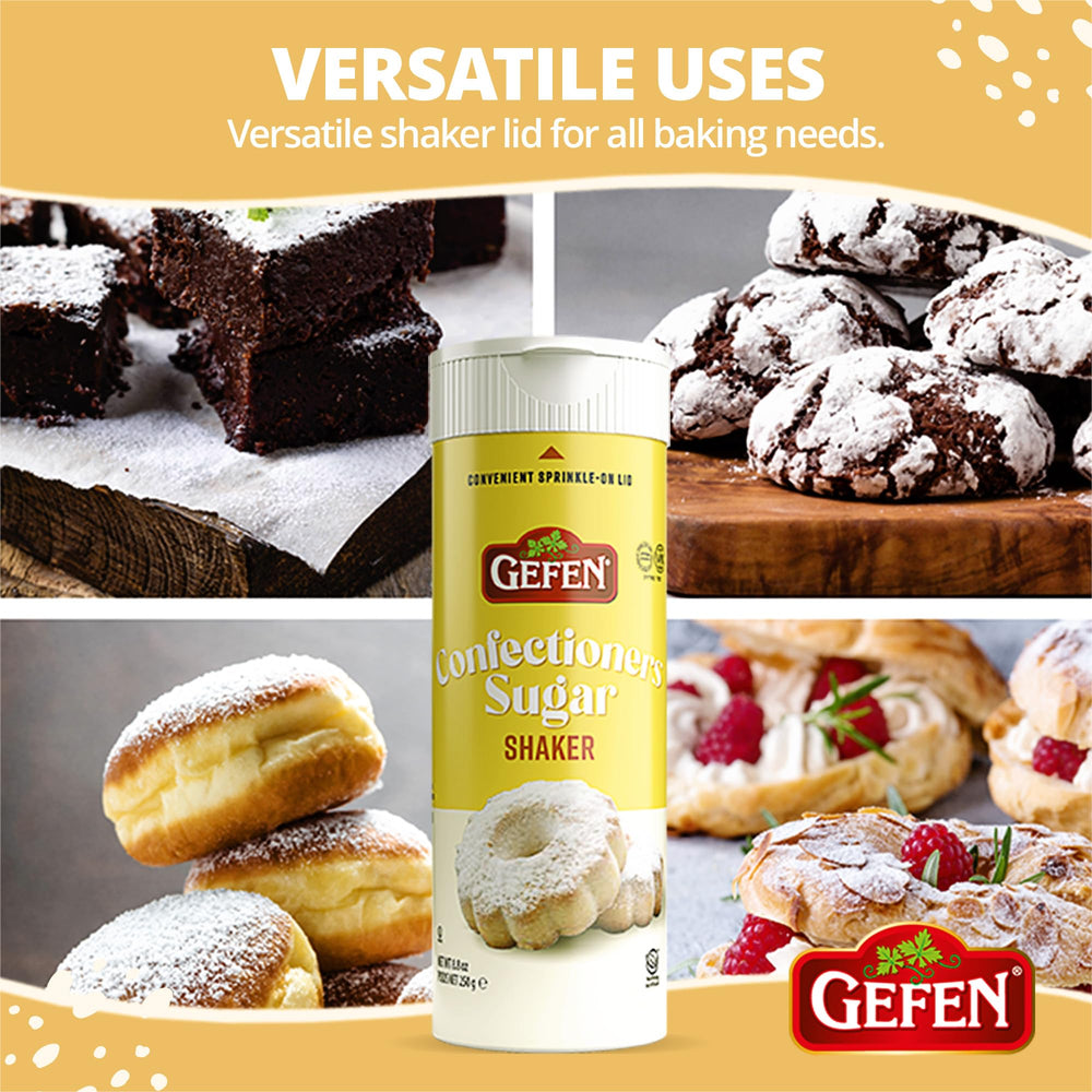 Gefen Confectioners Sugar Kosher certified label on packaging