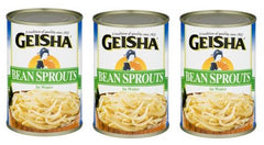 Geisha bean sprouts pack-3 water cans for quick meal prep.