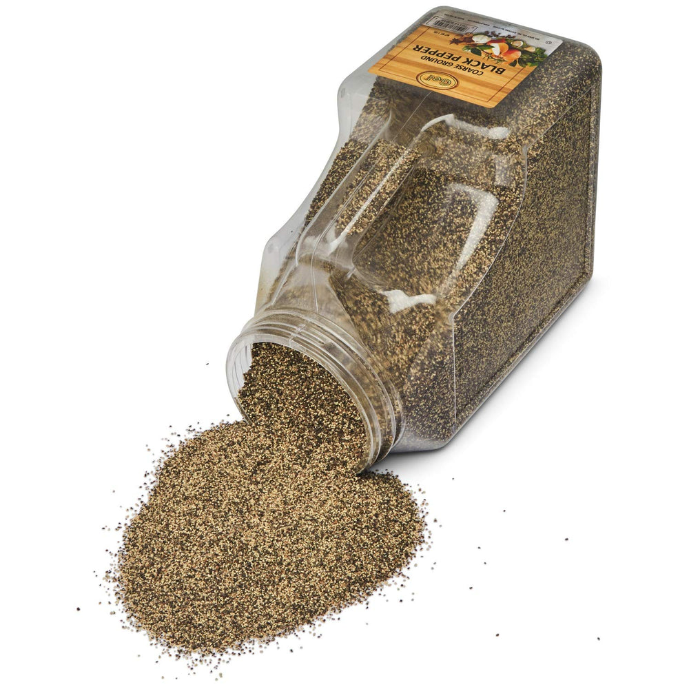 Gel Spice black pepper enhances steak and vegetables in home cooking.