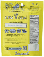Gem Gem Ginger Candy closeup ginger slices with fresh, zesty flavor.