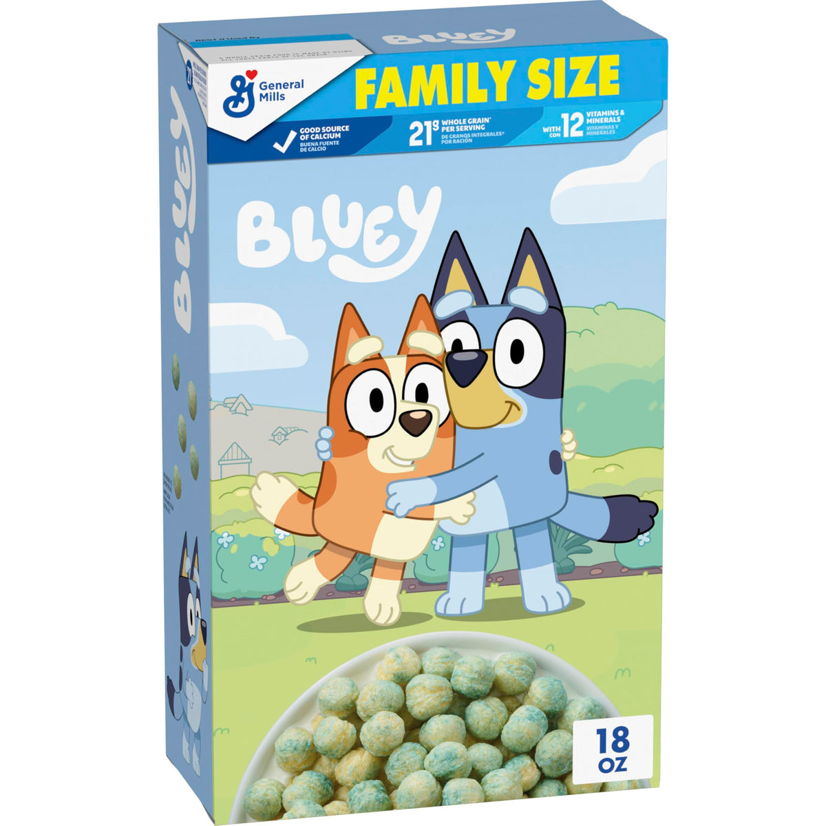 General Mills Bluey Cereal bowl with milk for a wholesome breakfast