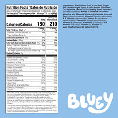 General Mills Bluey Cereal box front showing family-sized 18 oz package