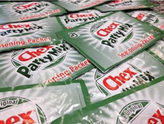 General Mills Chex Party Mix Original Seasoning packets—serving-ready snack inspiration.