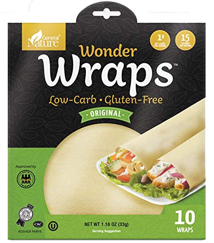 General Nature Wonder Wraps Original open pack showing soft, flexible tortillas ready to fill