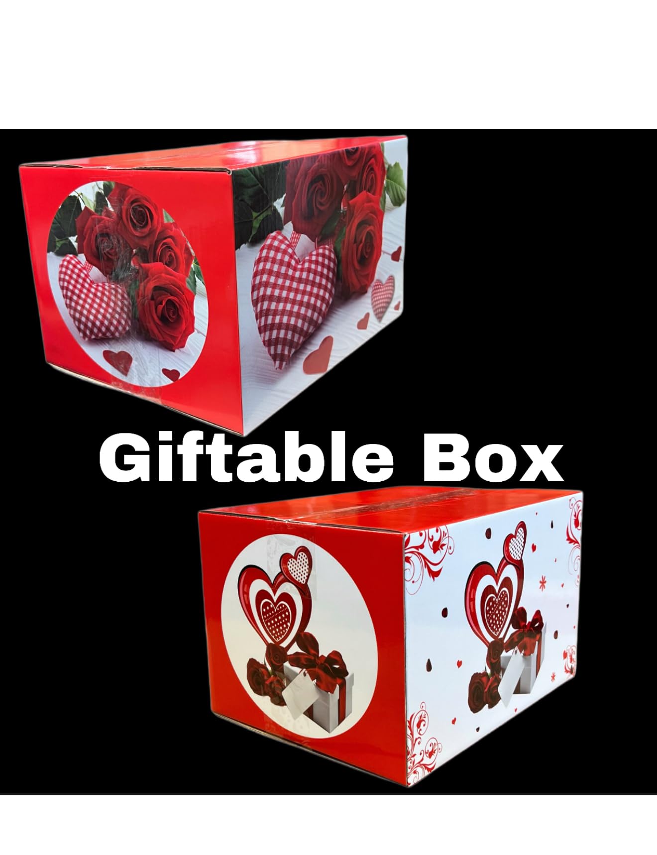 Artificial roses elevate the gift’s presentation and longevity.
