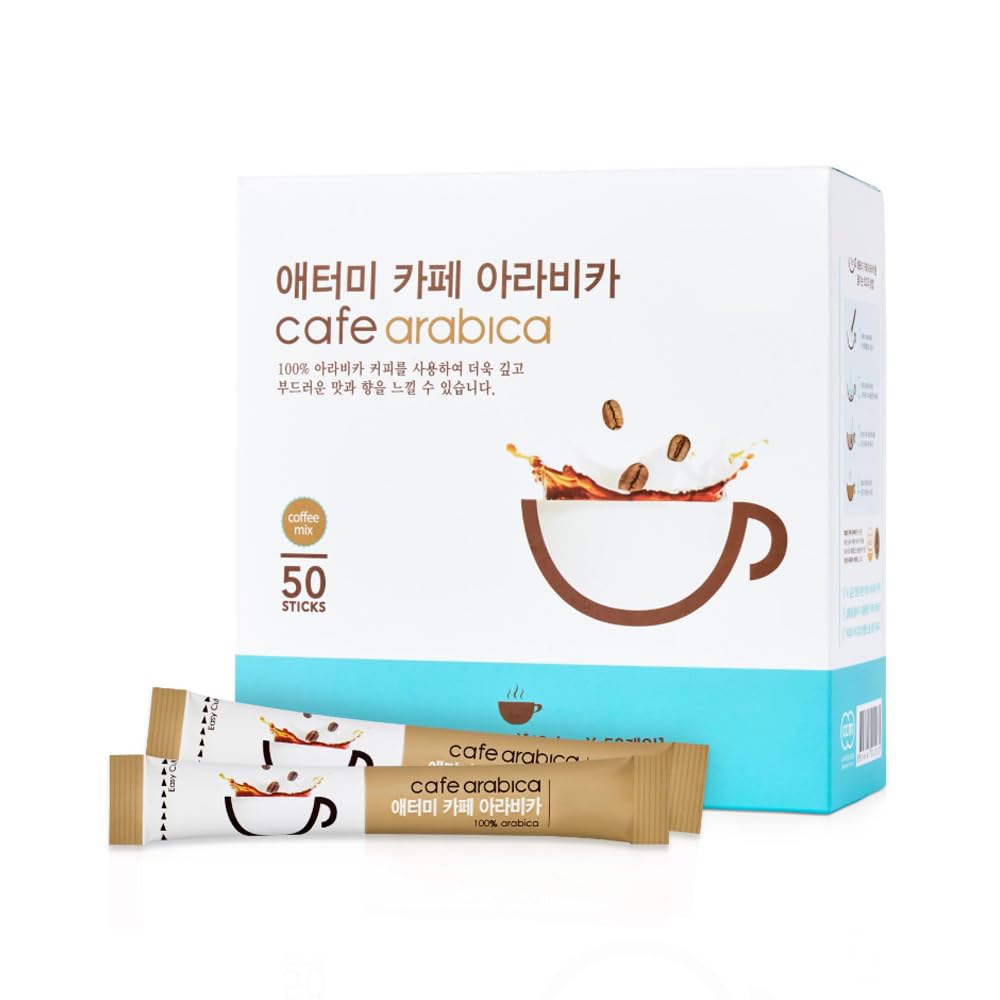 Generic A.t.o.m.y Cafe Arabica instant coffee stick for a quick, flavorful wake-up.